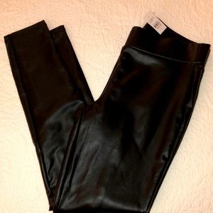 Loft faux leather leggings size small New